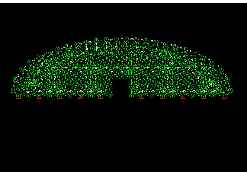 泊头锡林浩特91跨，1000米长干煤棚网架设计